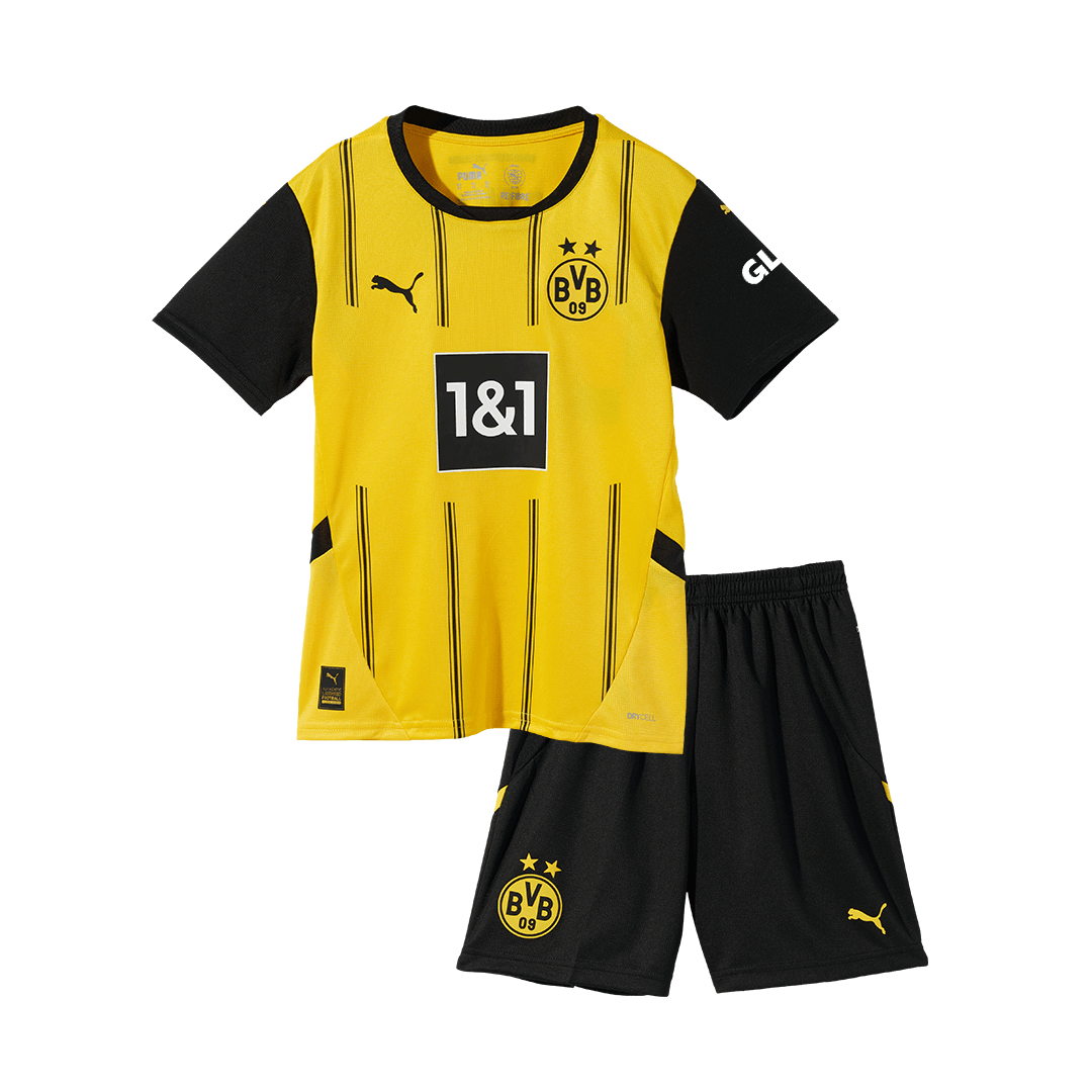 Maillot domicile Dortmund 2024/25 pour enfant (maillot, short, chaussettes)