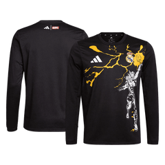 Real Madrid X Marvel Long Sleeve Soccer Jersey 25/26 Black