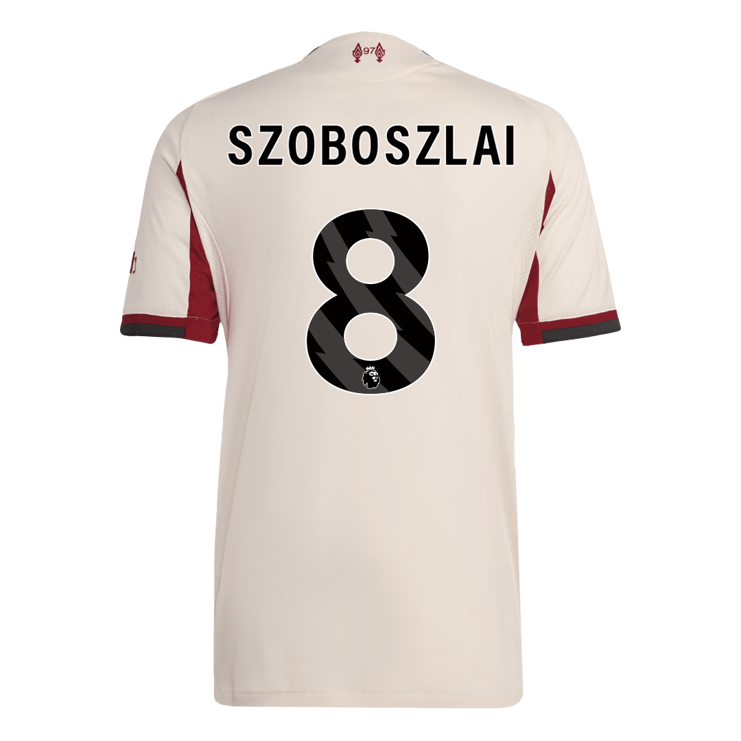SZOBOSZLAI #8 Authentic Liverpool Away Soccer Jersey 25/26 White