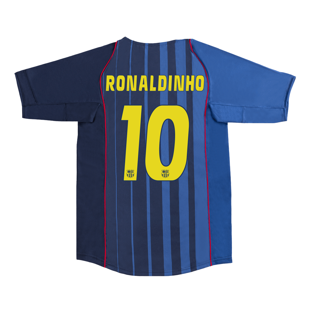 Barcelona RONALDINHO #10 Auswärts-Fußballtrikot Retro 2004/05