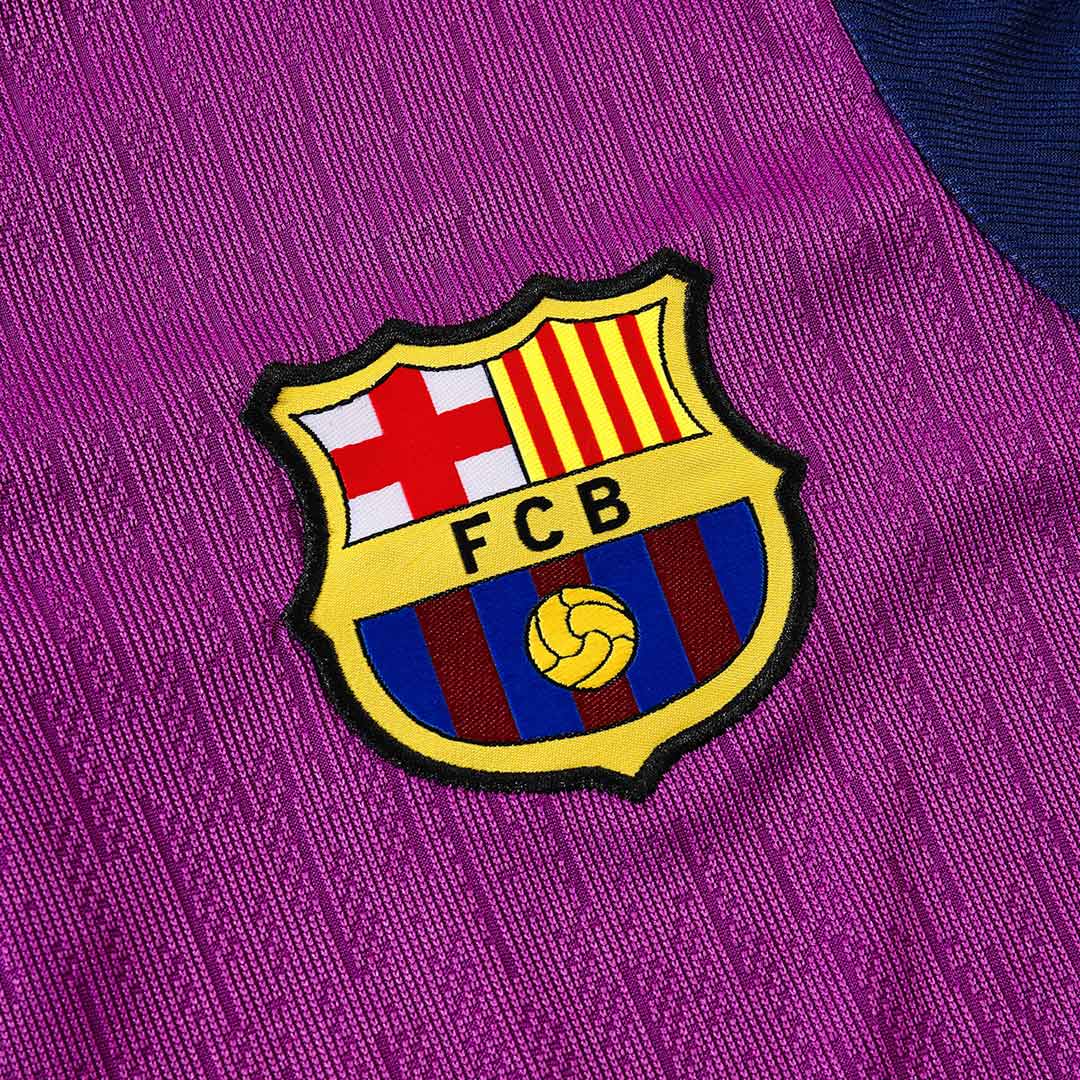 Barcelona Zipper Sweatshirt Kit(Top+Pants) 25/26 Purple