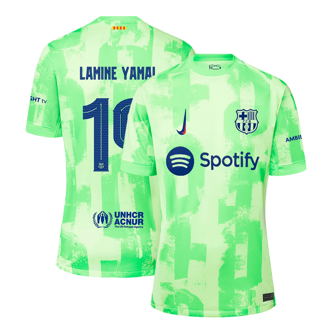Barcelona LAMINE YAMAL #19 Third Away Jersey  - UCL Edition