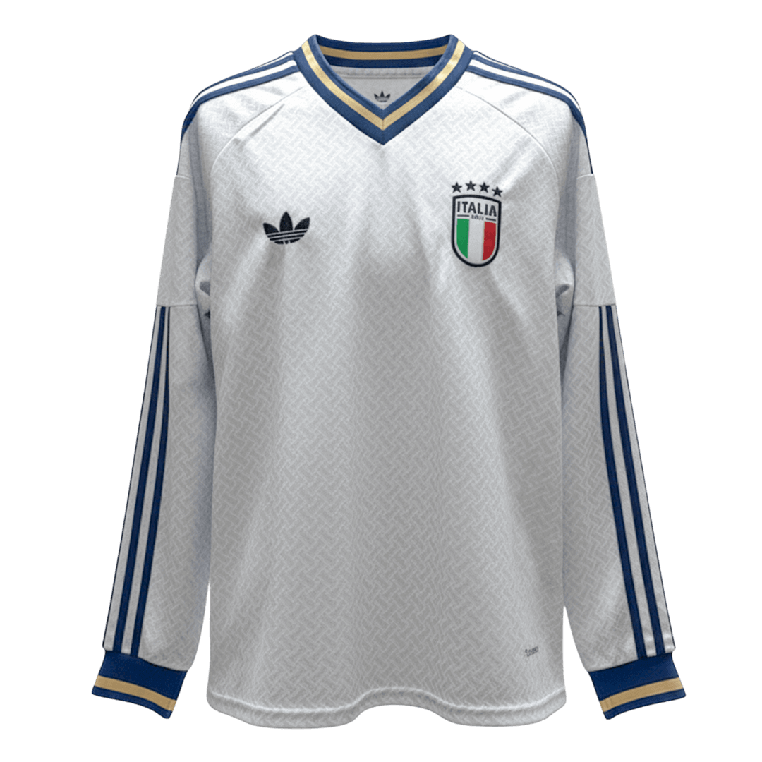 Italy Away Long Sleeve Soccer Jersey World Cup 2026 White