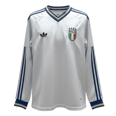 Italy Away Long Sleeve Soccer Jersey World Cup 2026 White
