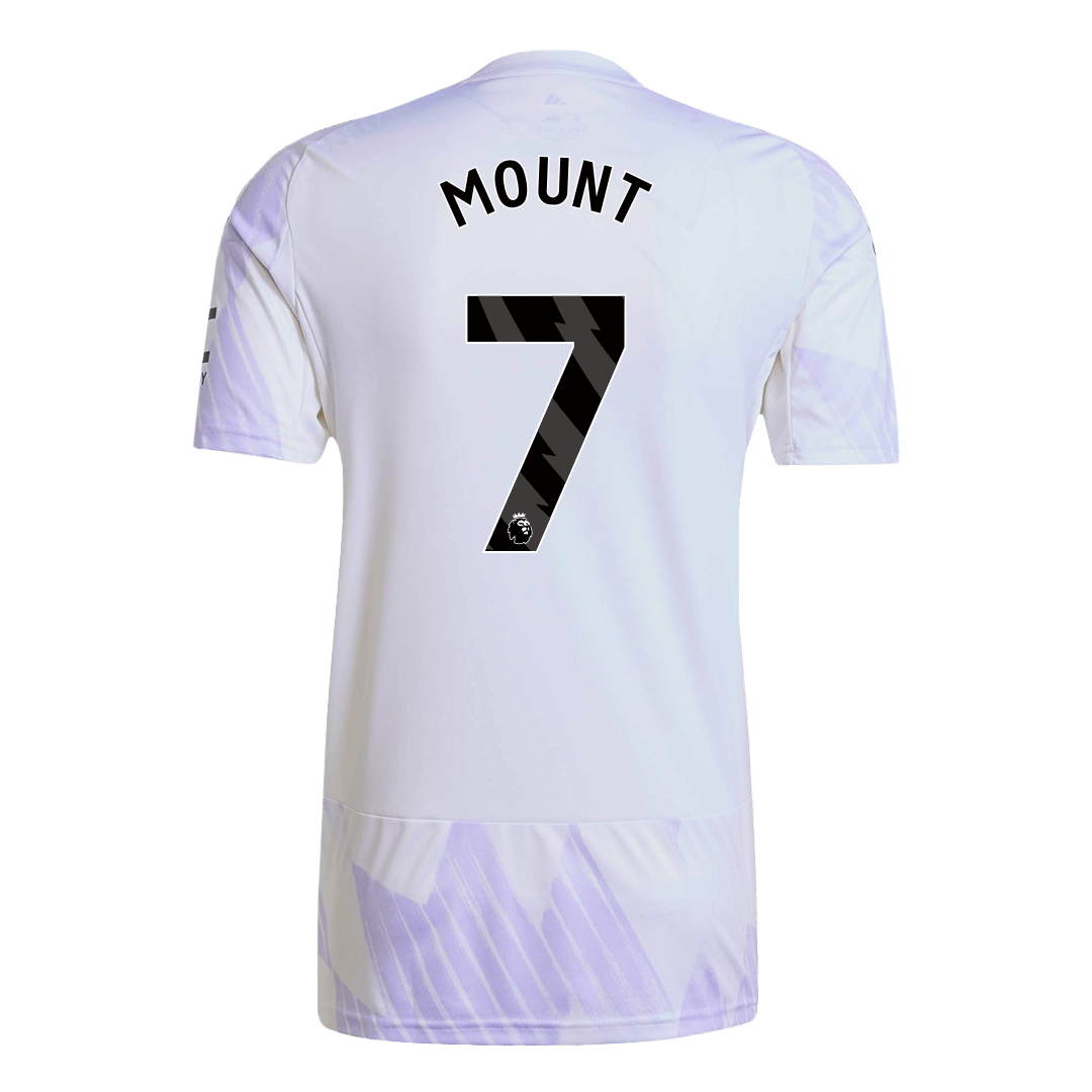 MOUNT #7 Manchester United Away Soccer Jersey 2025/26 White