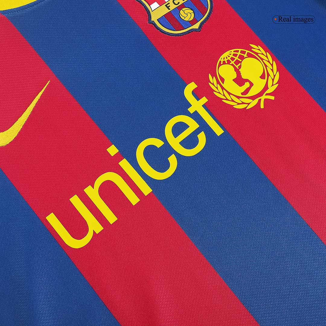 Barcelona A.INIESTA #8 Home Soccer Jersey Retro 2010/11