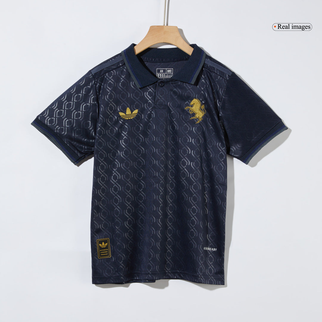 Juventus Auswärts-Fußballtrikot-Set 2024/25 für Kinder (Trikot + Shorts + Socken)