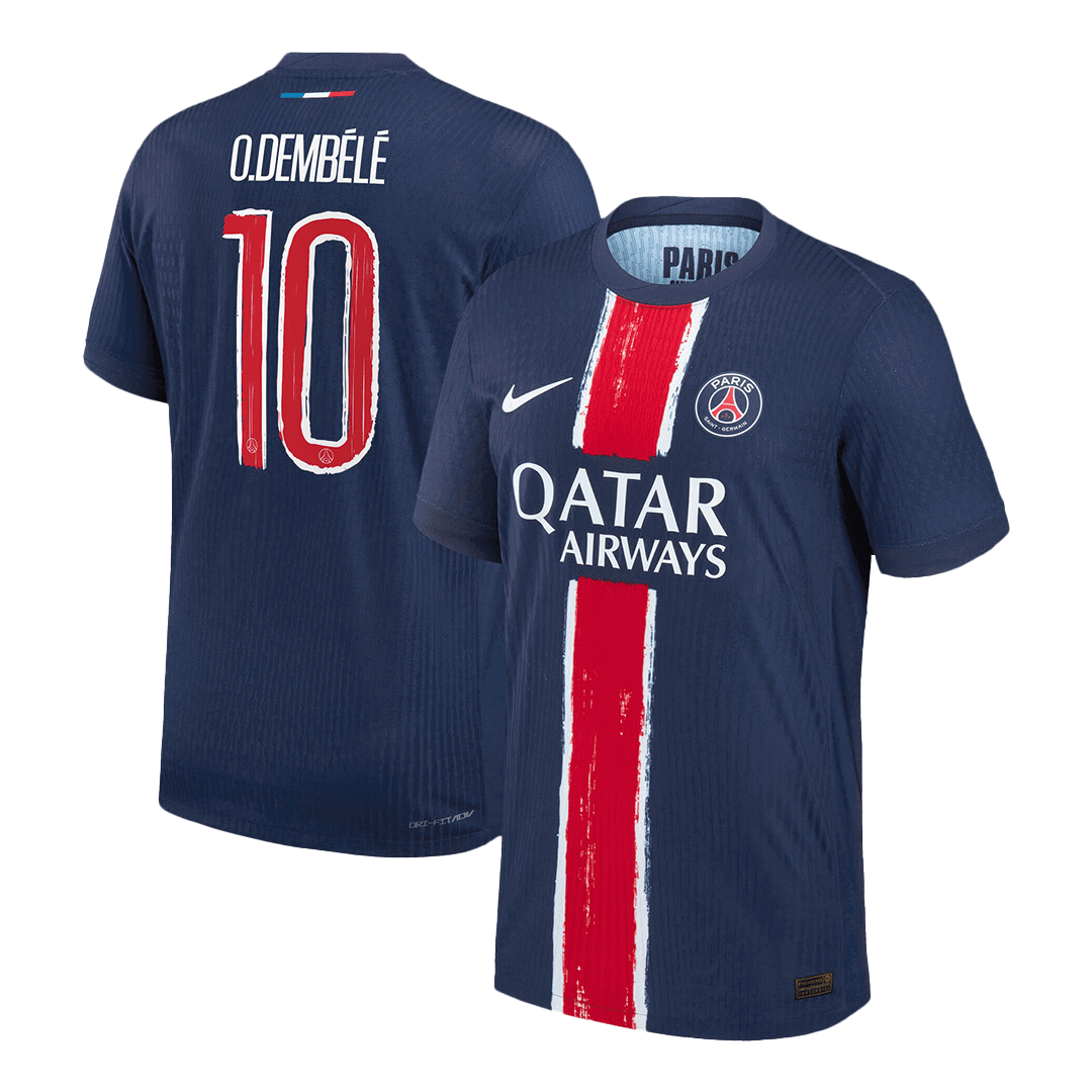 PSG O.DEMBÉLÉ #10 Home Soccer Jersey Authentic 2024/25 - UCL Edition