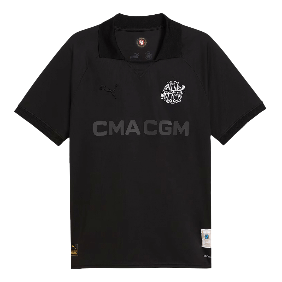 Marseille Goalkeeper Soccer Jersey 2024/25 - Black（125th Anniversary）