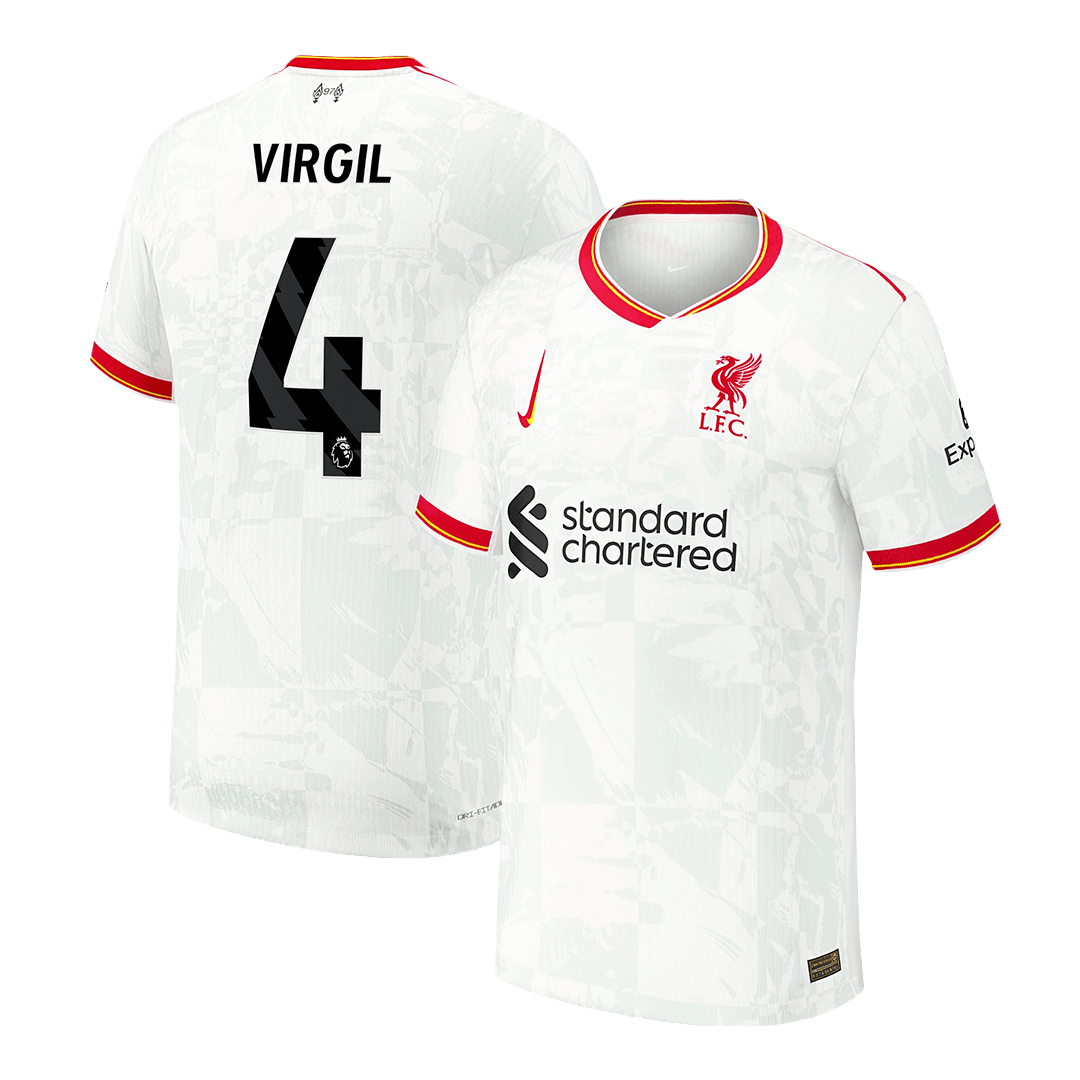 Maillot de football extérieur Liverpool VIRGIL #4 Third authentique 2024/25