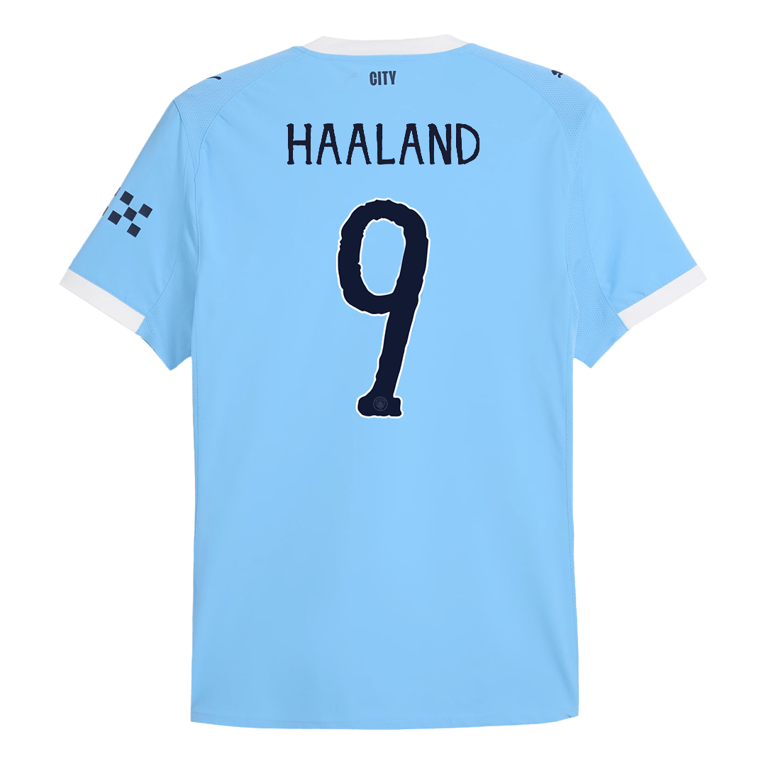 HAALAND #9 Authentic Manchester City Home Soccer Jersey 2025/26 Blue - Club World Cup